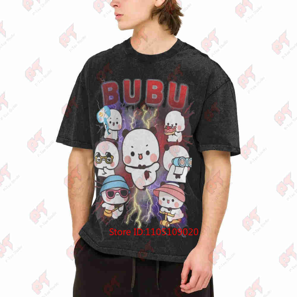 Retro Gaming T Shirt - เสื้อยืดผ้าฝ้ายแท้ ลายพิกเซลอาร์ตเกมย้อนยุค บูเบ้ ดูดู บูทเลก ฟอกสีวินเทจ