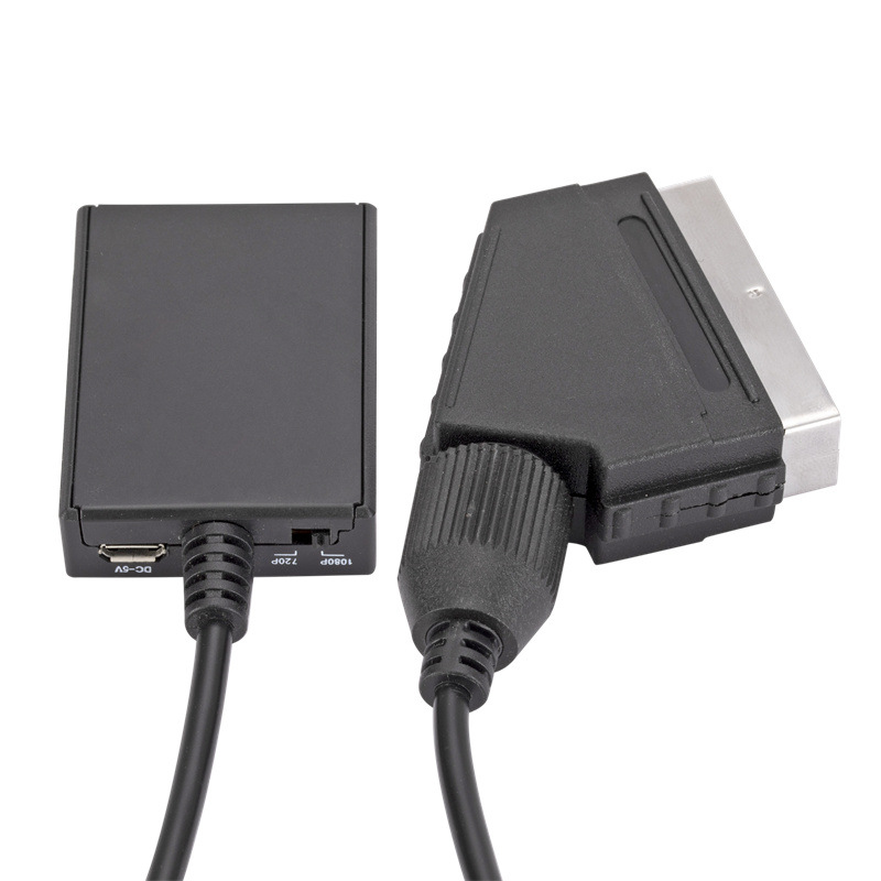 Scart To Hdmi - SCART เป็น HDMI ที่รองรับ 1080P วิดีโออะแดปเตอร์แปลงสัญญาณเสียงสำหรับสกายบ็อกซ์