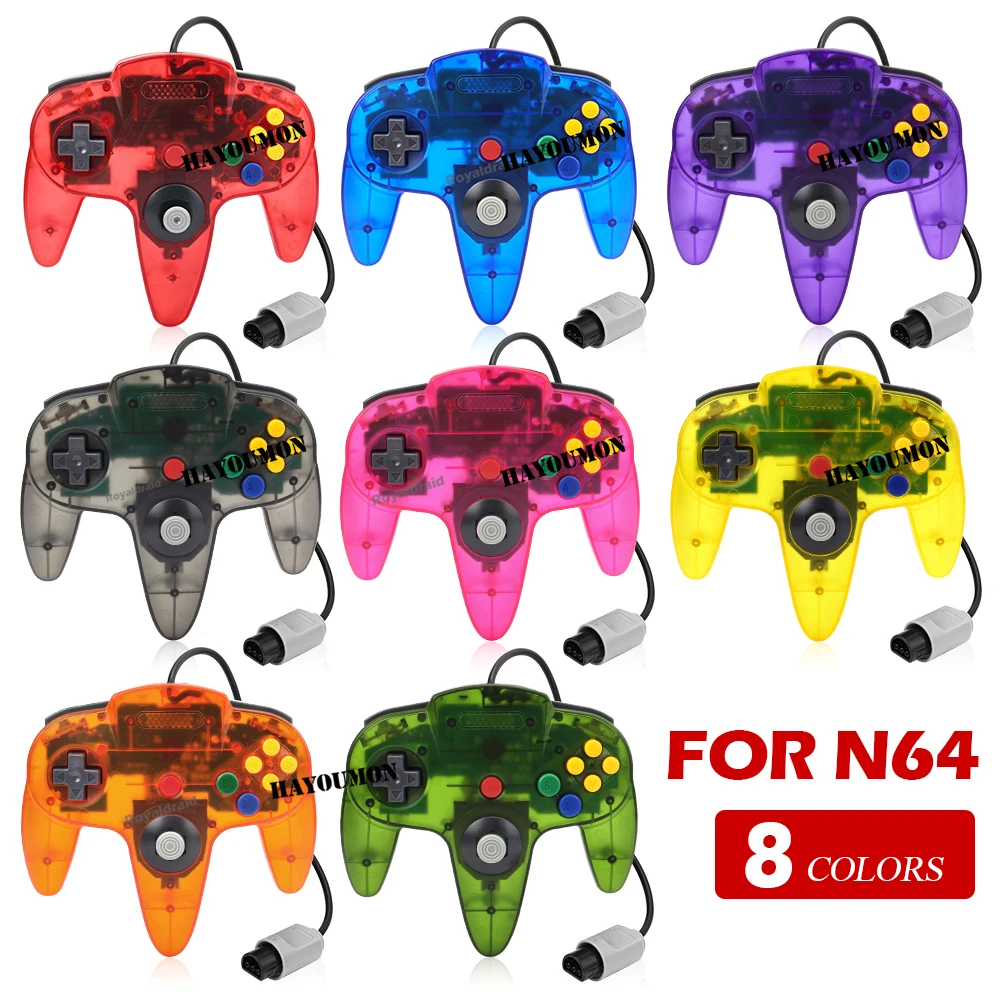 Retro Gaming N64 - ใหม่แบบมีสายGamepadสําหรับN64 คอนโซลControllerสําหรับN64 Classicจอยสติ๊กสําหรับคอนโซลเกมRetro ControllerสําหรับN64 Gaming Accessor