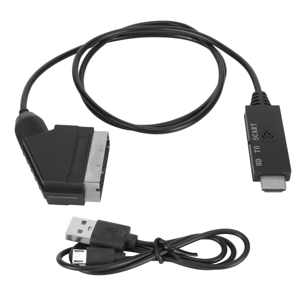 รองรับ PAL NTSC HD สายเคเบิลอิ - Scart To Hdmi บทวิจารณ์และราคา
