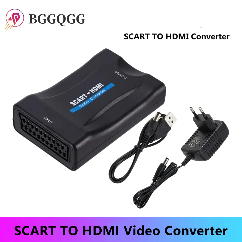 BGGQGG 1080P SCART TO HDMI Vid - Scart To Hdmi บทวิจารณ์และราคา