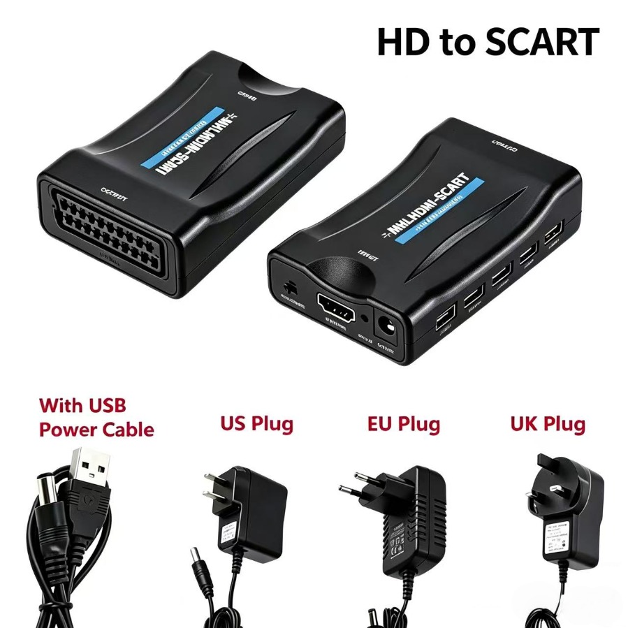 1080P HDMI-เข้ากันได้กับตัวแปล - Scart To Hdmi บทวิจารณ์และราคา